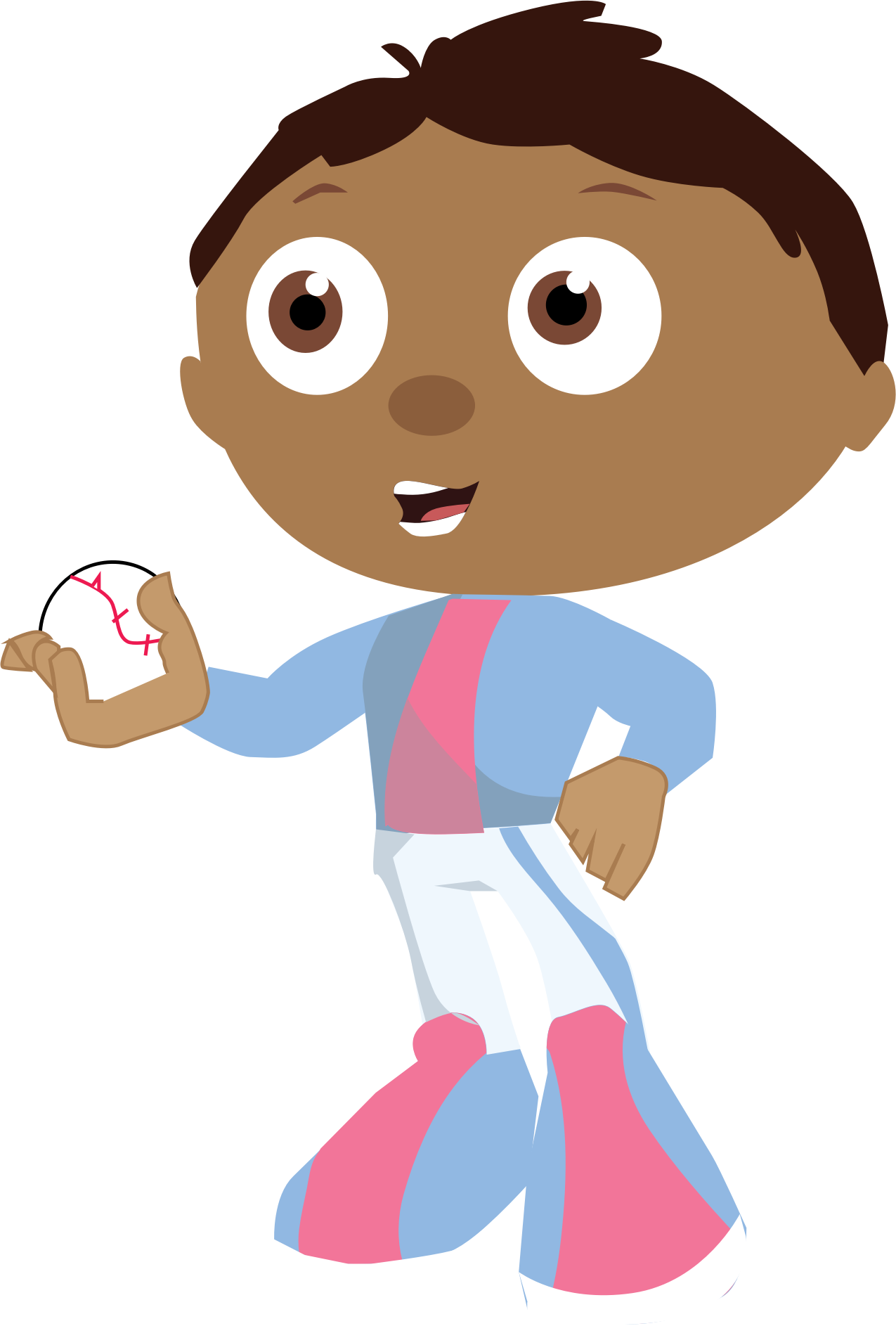 This Free Icons Png Design Of Boy With Baseball (1275x1886), Png Download