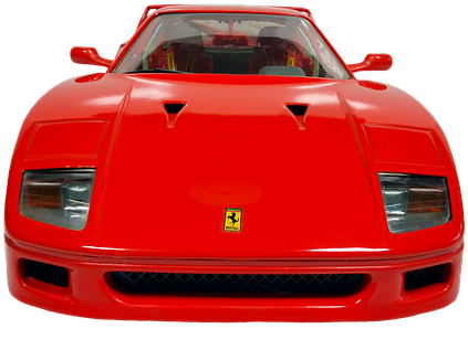 Ferrari, Racing Car, Model Car - Race Car Front View (483x340), Png Download