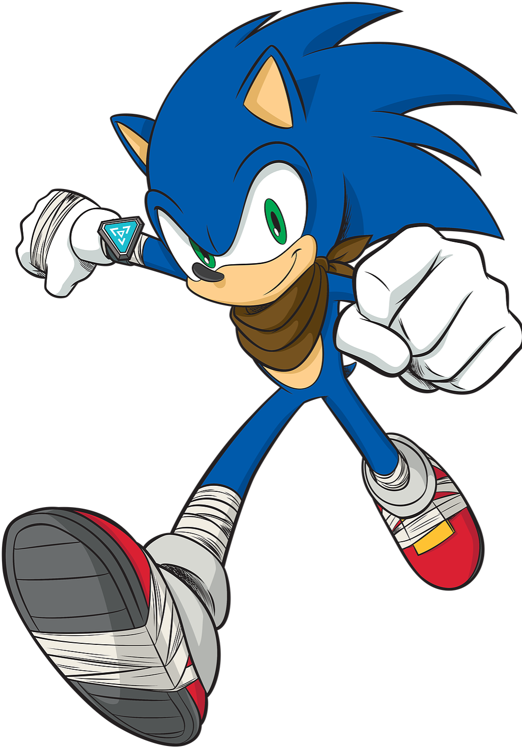 Sad Sonic Png Clip Black And White Download - Sonic Boom 2d Animation (1035x1492), Png Download