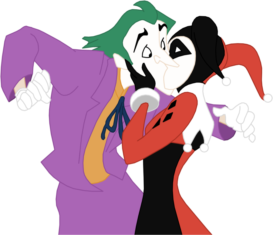 Joker Vector Harley - Harley Quinn X Joker Png (900x776), Png Download