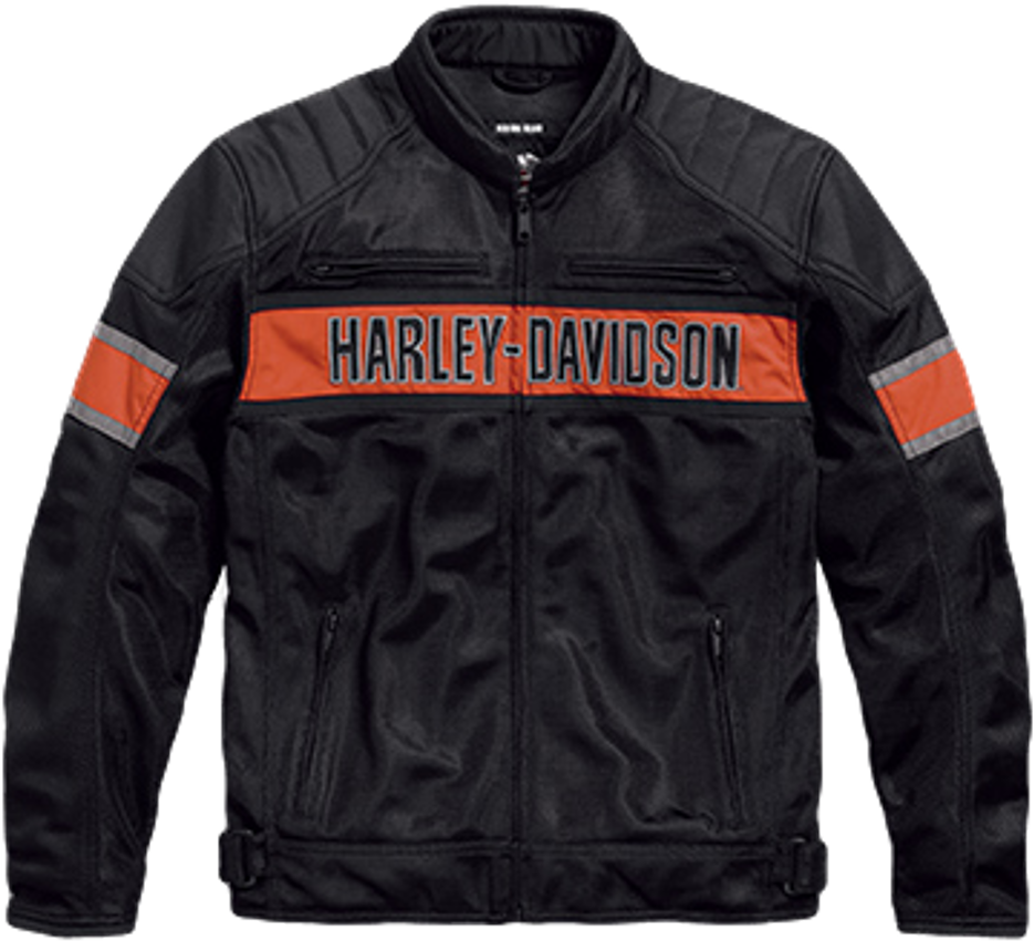 Harley Davidson Trenton Mesh Riding Jacket 98111 17vm - Orange Harley Jacket Mesh (1024x1024), Png Download