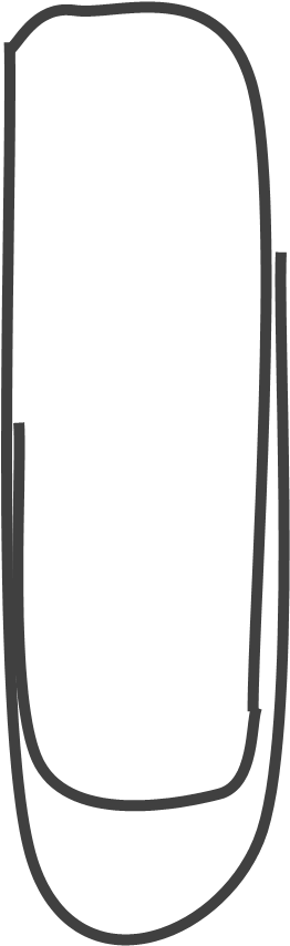 Paperclip - Line Art (1000x1000), Png Download