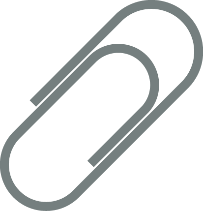 Paperclip Symbolising An Attachment - Paper Clip (413x429), Png Download