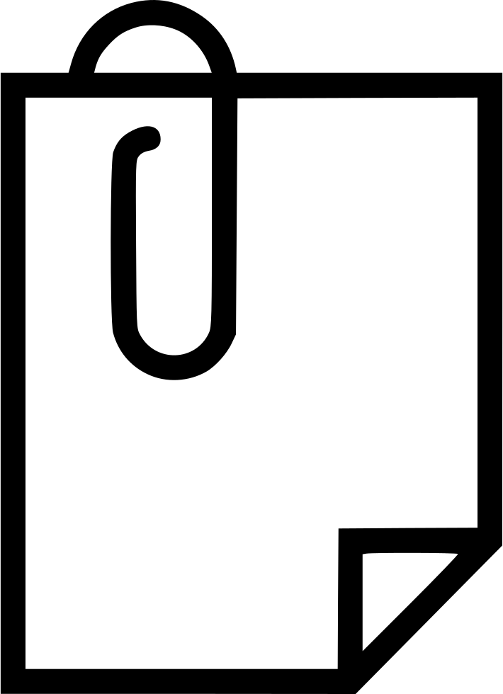 Paperclip Comments - Stationery (710x980), Png Download