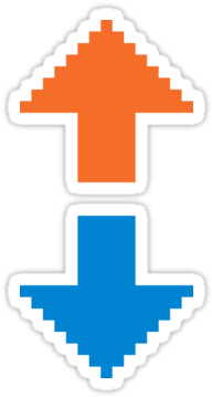 Reddit Upvote Downvote Sticker - Minecraft Story Mode Banners (375x375), Png Download