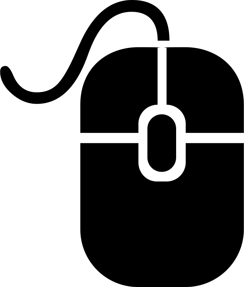 Mouse Pc Computer Comments - Mouse Icon Vector Png (834x980), Png Download