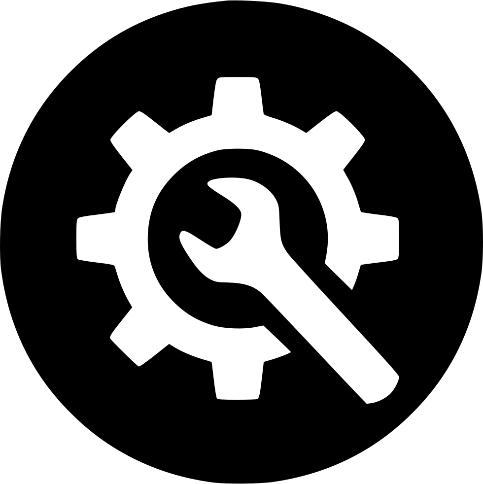 Configuration Gear Preferences Repair Svg Png Comments - Instagram Logo Black Vector (980x982), Png Download