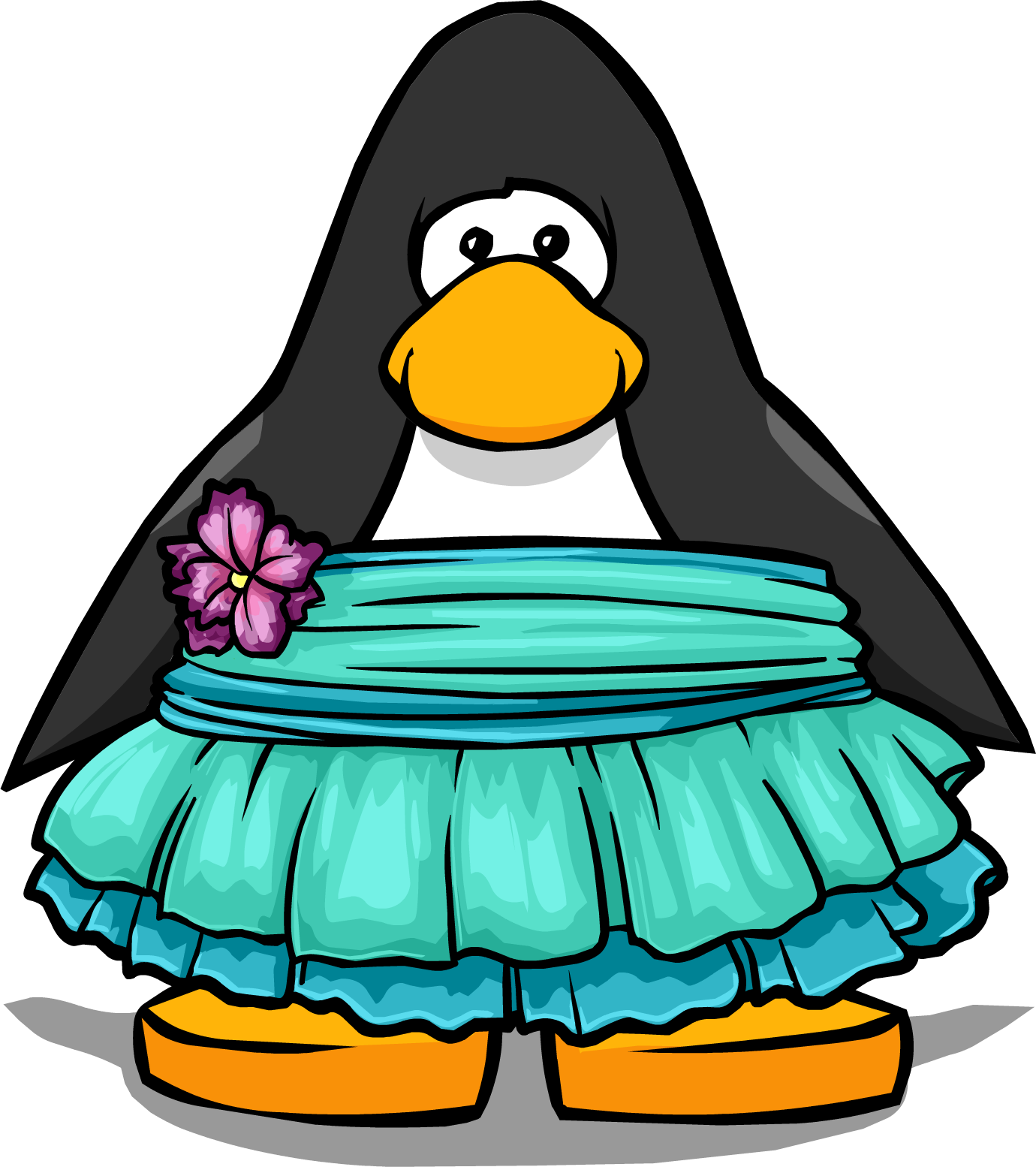 Pastel Petal Dress Pc - Club Penguin (1380x1554), Png Download