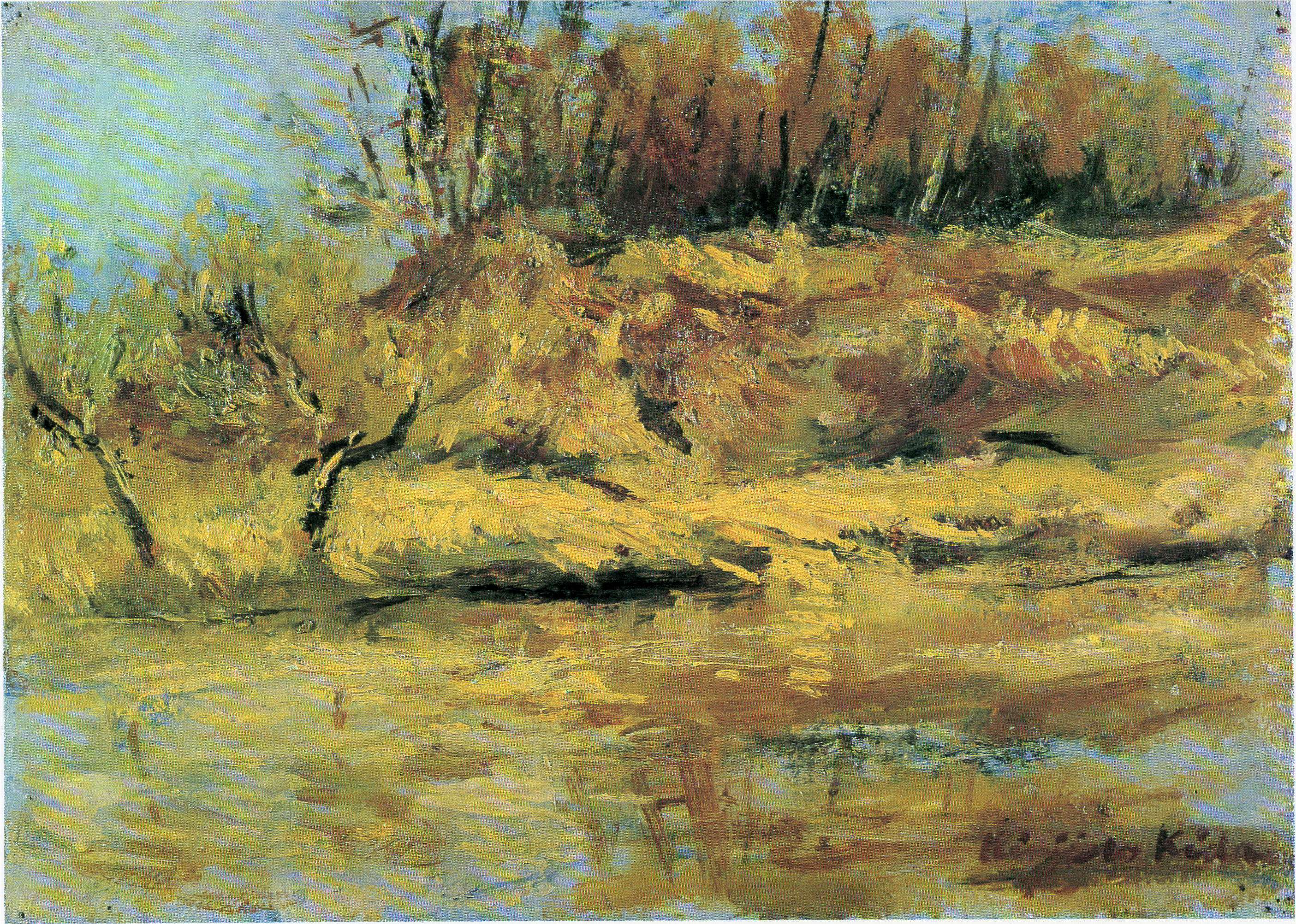 Kidakinjiro 1935 Spring Near The Pond (2986x2290), Png Download