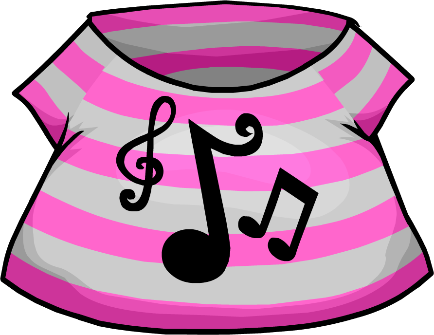Pop Music Shirt Icon - Club Penguin Music Shirt (892x688), Png Download