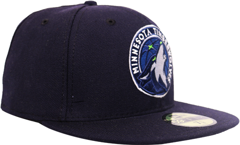 Minnesota Timberwolves Navy Global Icon Fitted Hat - Baseball Cap (450x600), Png Download