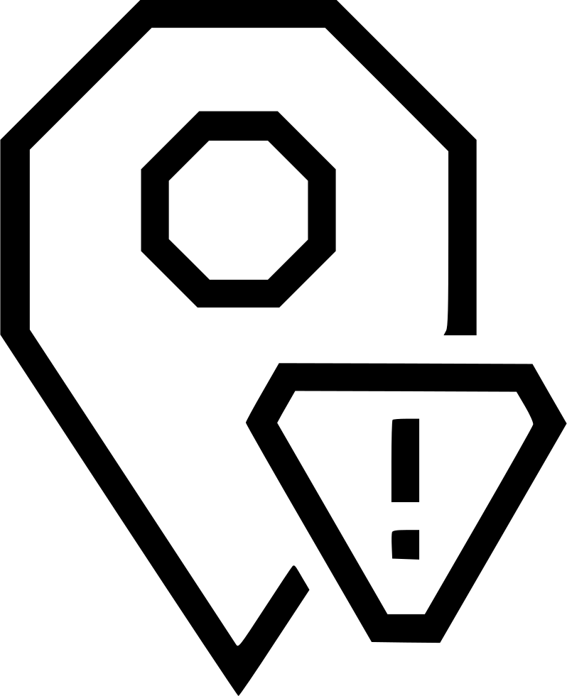 Location Marker Warning Pin Alert Comments - Conversation (798x980), Png Download