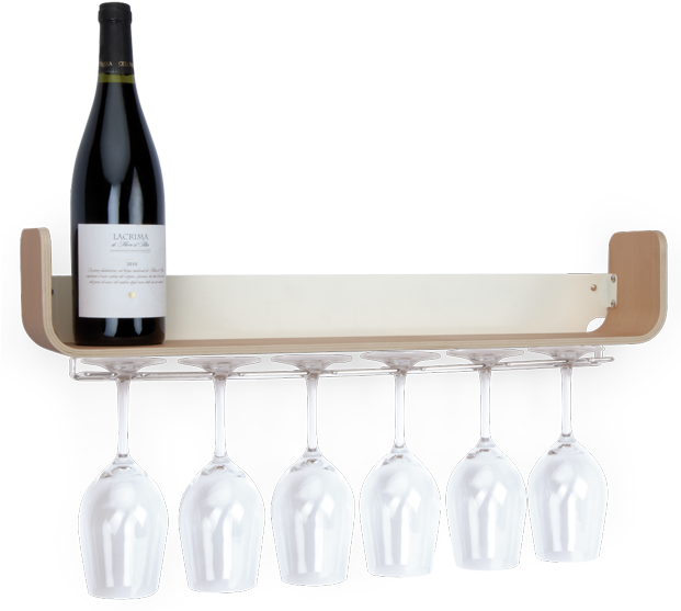 1023universal Ashwood Wine Shelf1 - Glasses Shelf Png (620x563), Png Download