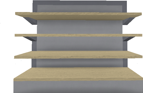 Shelves - Retail Tycoon Shelves (649x541), Png Download