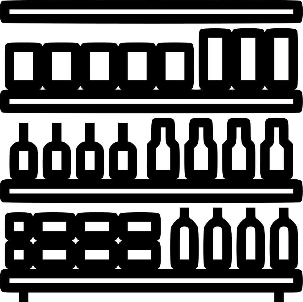 Grocery Store Shelf Sell Retail Comments - Grocery Store Shelf Icon (981x980), Png Download