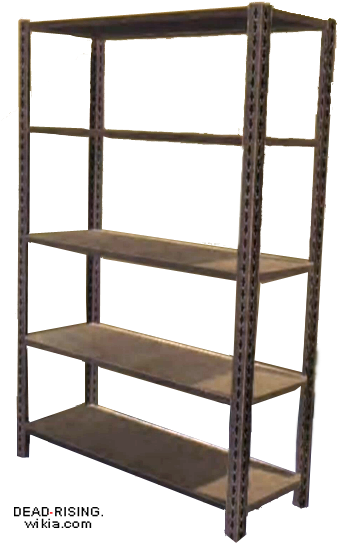 Dead Rising Steel Rack - Godrej Slotted Angle Racks (337x565), Png Download