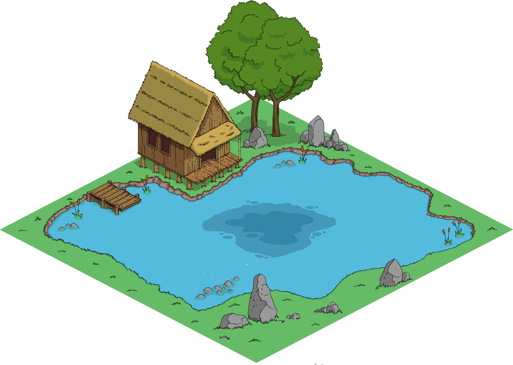 Ancient Pond - Sideshow Bob (1632x1160), Png Download