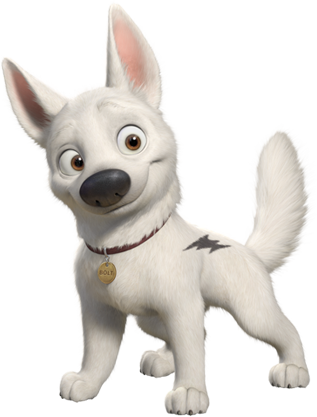 Characters Bolt - Bolt Movie (317x417), Png Download