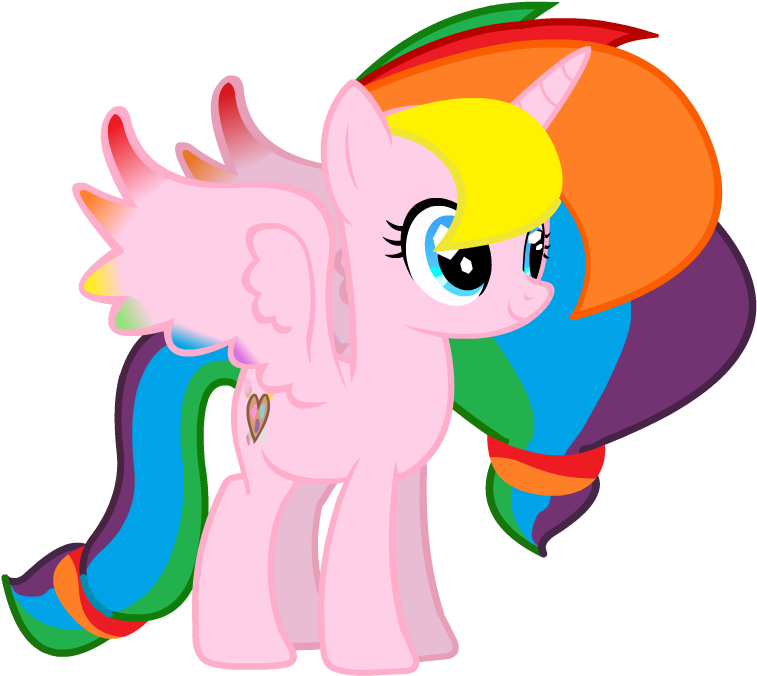 Lightning Clipart Rainbow - My Little Pony Rainbow Splash (760x800), Png Download