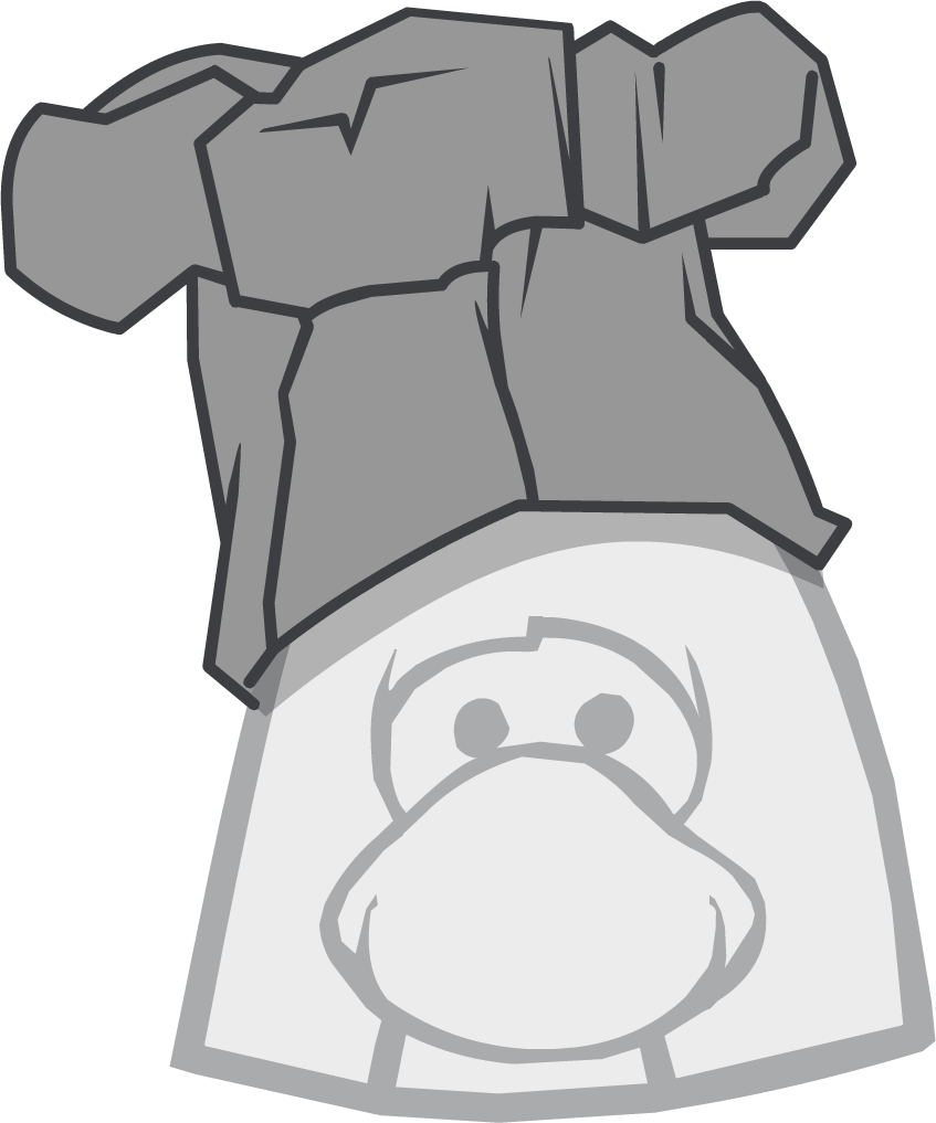 Stone Hat Club Penguin - Club Penguin The Flip (847x1017), Png Download