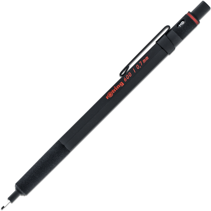 Rotring 600 Mechanical Pencil Black Barrel - Ceramic Craft Knife (783x783), Png Download