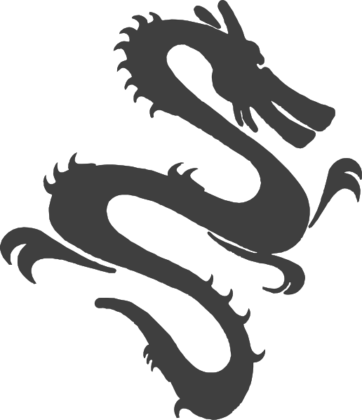 How To Set Use Grey Silhouette Dragon Icon Png (516x598), Png Download