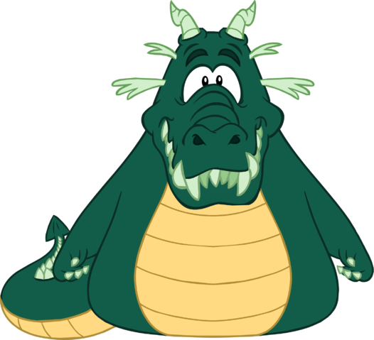 Enchanted Dragon Icon 4948 - Club Penguin Dragon (526x479), Png Download