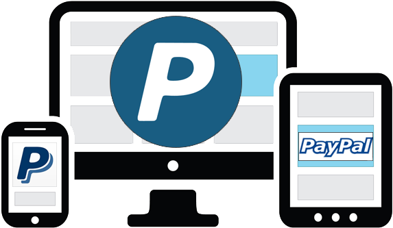 Paypal Clipart Payment Gateway - Computer And Mobile Vector (850x340), Png Download