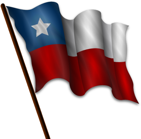 Belgium Flag Clipart Flag Waving - Bandera De Chile Png (640x480), Png Download