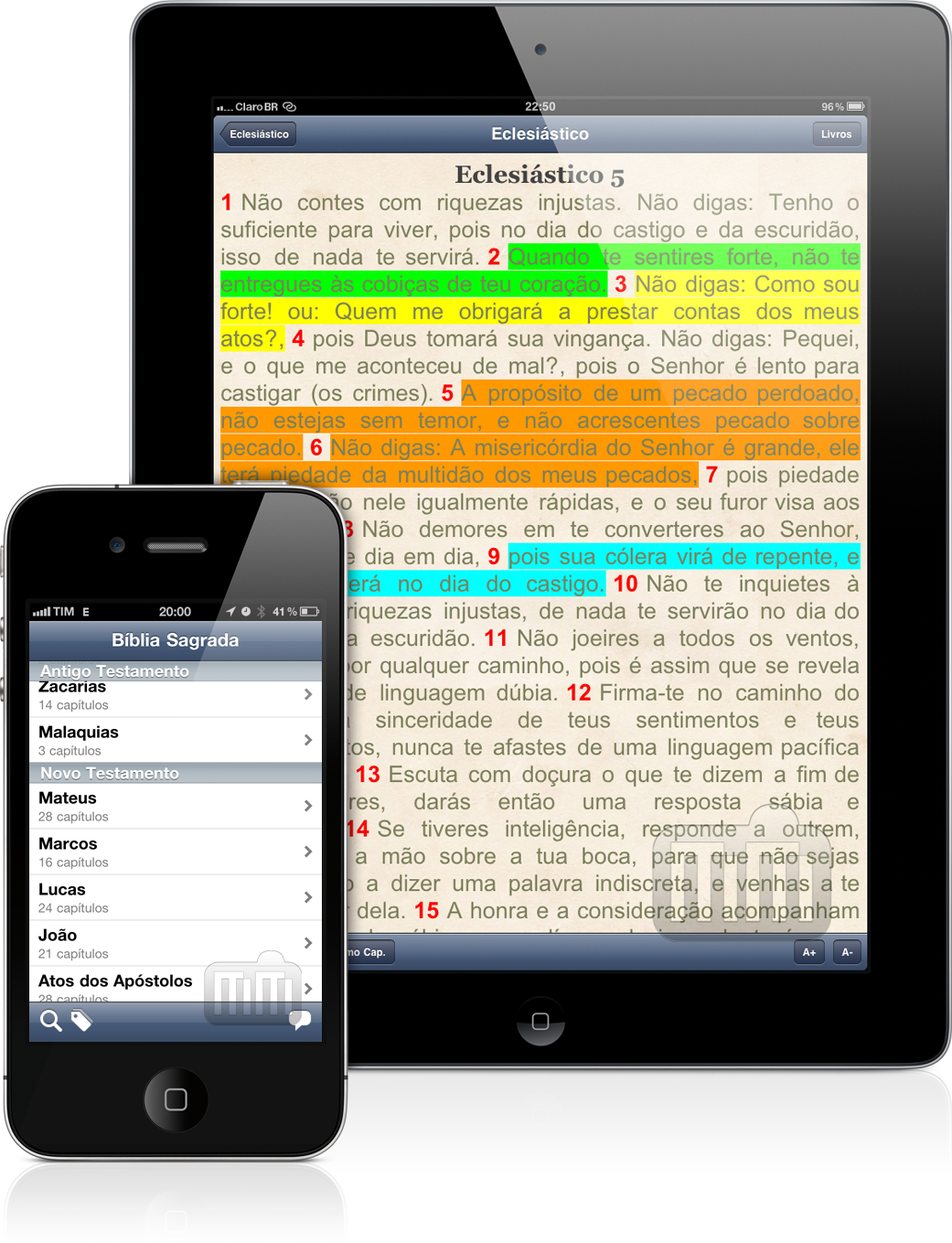Ipad E Iphone - Aplicativo Da Bíblia Sagrada (1041x1359), Png Download