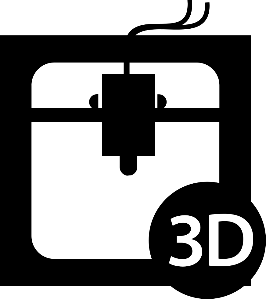 3d Printer Interface Symbol Of The Tool Comments - 3d Printer Icon Png (872x980), Png Download