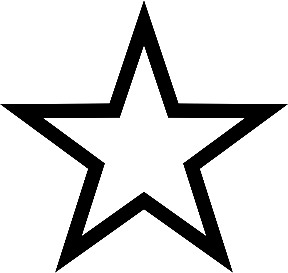 Png File - Star Clipart Black And White (980x931), Png Download