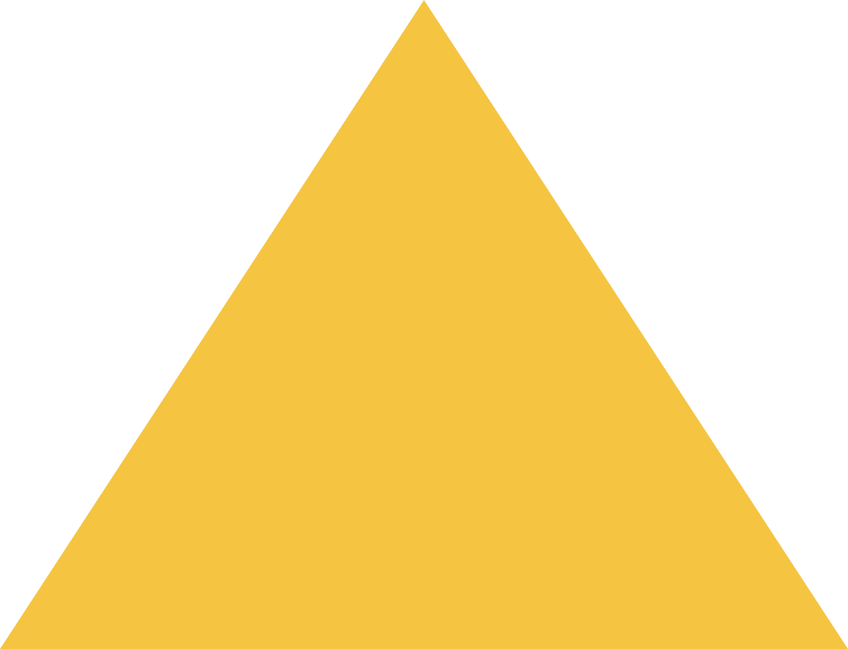 Yellow Shape - Triangle Png (1200x918), Png Download