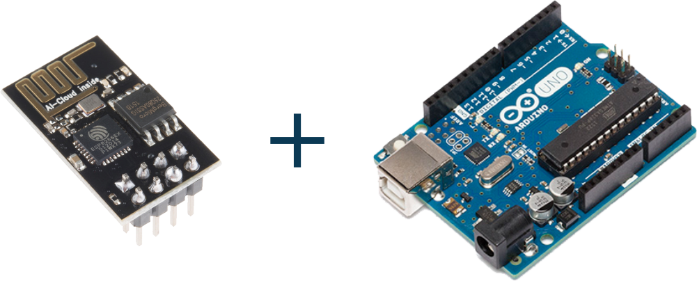 Serial Communication Between Esp8266 And Arduino - Arduino Uno R3 Atmega32 (1001x404), Png Download