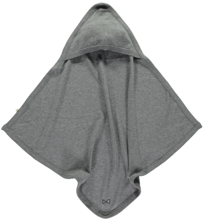 Beau Loves Mini Siblings Tricot Hooded Blanket - Mini Sibling Tricot Hooded Blanket, Grey Melange, One (459x480), Png Download