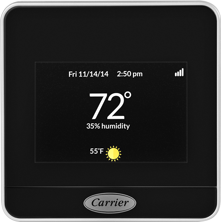 Carrier® Côr™ Thermostat - Carrier Cor 7-day Programmable Wi-fi Thermostat Tp-wem01-a (1000x1000), Png Download