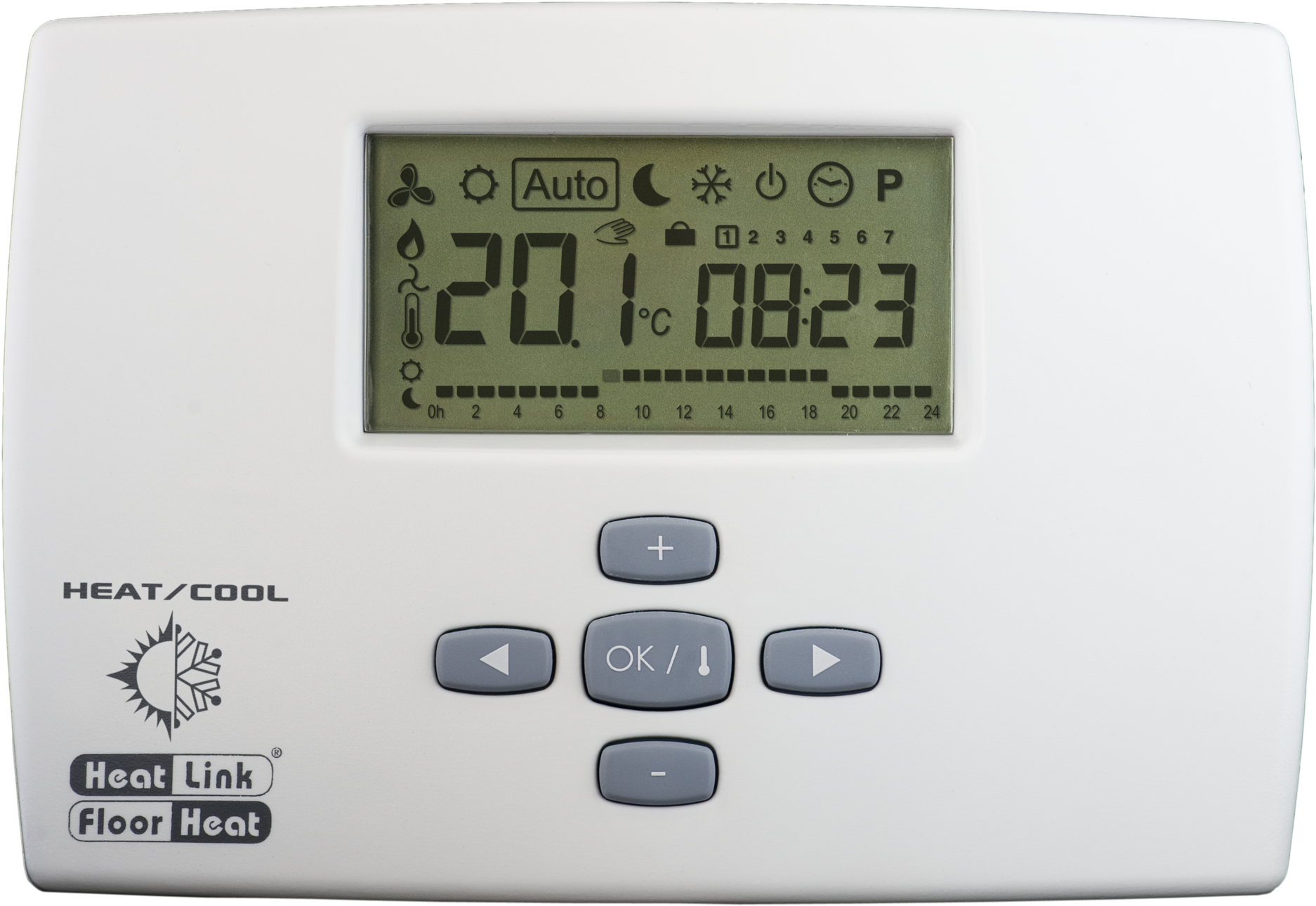 View The Full Image 46673 Heatlink Digital Heat Cool - Thermostat Elm Leblanc (2000x1383), Png Download