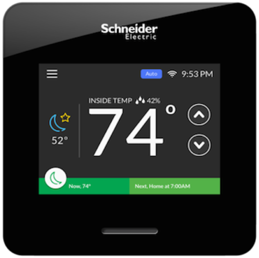 How To Get Your Schneider Electric Wiser Air Smart - Schneider Wiser Air Smart Heat, Cool Thermostat - 24v (1024x962), Png Download