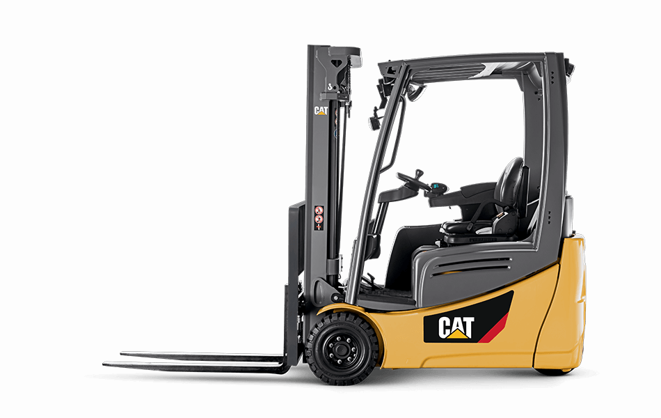 Cat 2et2500 Side View - Caterpillar Electric Forklift 4000 (950x600), Png Download
