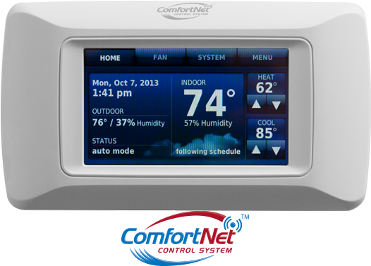 Comfortnet™ Thermostat - Comfortnet Thermostat (670x380), Png Download