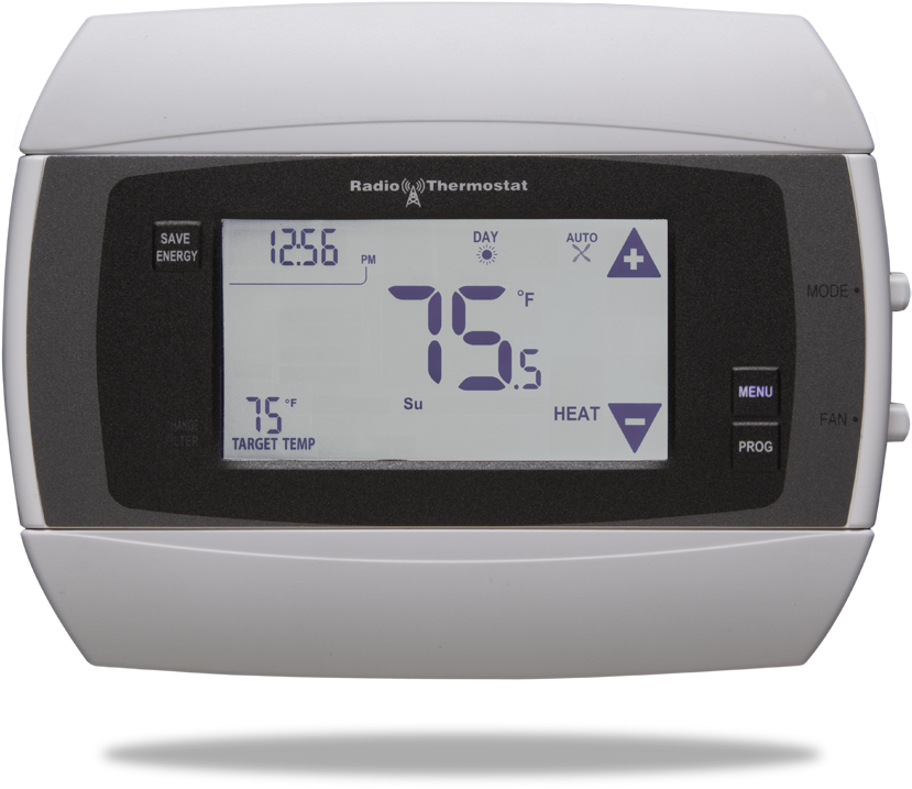 Two Wi-fi Thermostats - Thermostat Ct 50 (1000x807), Png Download