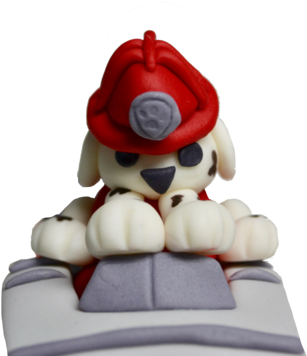 Marshall Paw Patrol Cake With Fire Truck And Train - Cake (600x400), Png Download