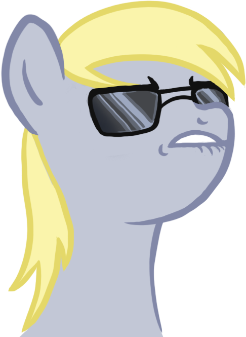 Blackfeathr, Dat Flank, Derpy Hooves, Female, Mare, - Dat Ass Face Pony (586x692), Png Download