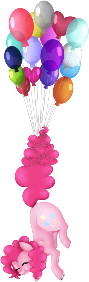 Pinkpearlmlp, Balloon, Floating, Pinkie Pie, Pony, - Ballons Transparent (452x1024), Png Download