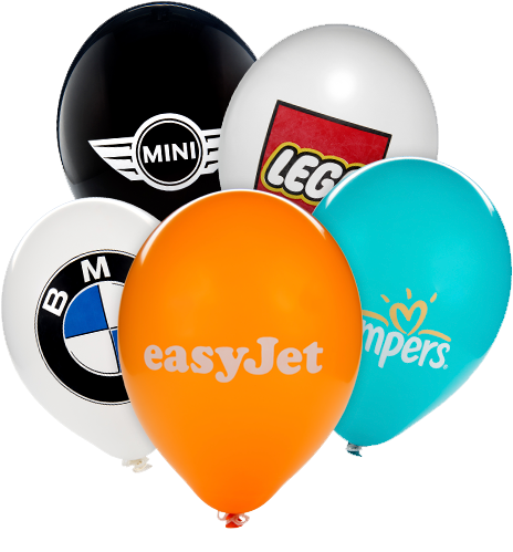 Balloon Printing - Balloon With Printing Png (500x500), Png Download