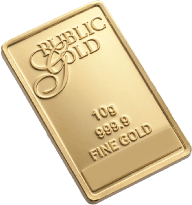 10g Pg Gold Bar - Public Gold Bar 10g (650x666), Png Download