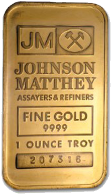 1 Oz Johnson Mathey Gold Bar - Gold Bar Usa (473x473), Png Download