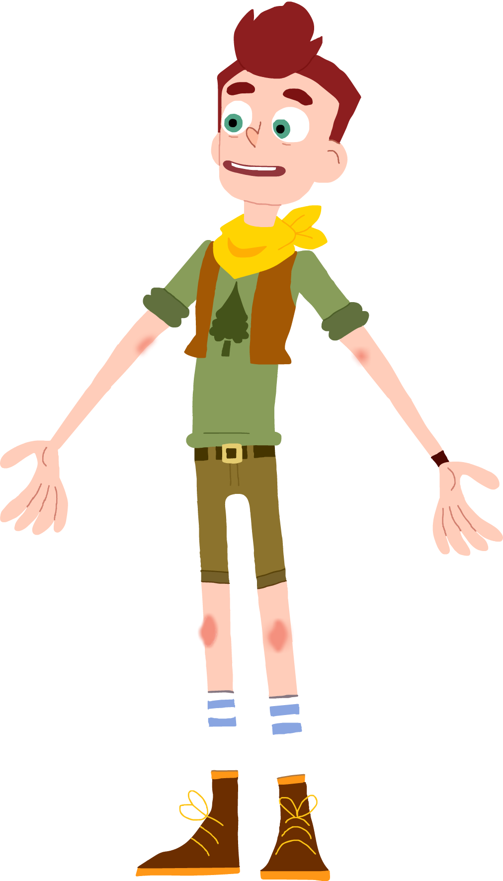 Champing Clipart Camp Staff - Camp Camp Cosplay David (1012x1773), Png Download