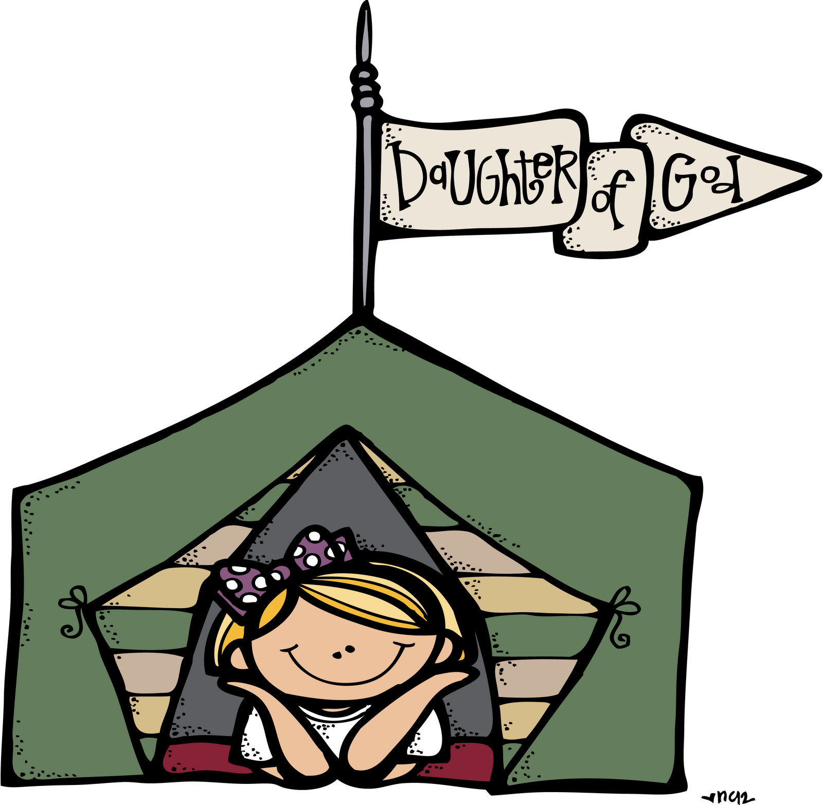 Image Black And White Melonheadz Lds Illustrating Girls - Girls Camp Clipart (1600x1566), Png Download