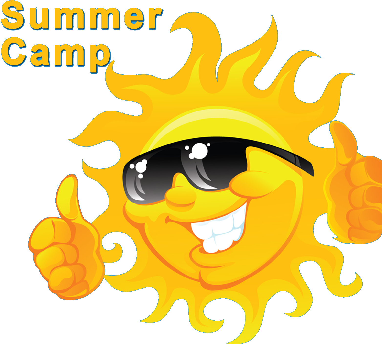 Compass Clipart Camp Free Collection - Summer Camp Logo Sun (1597x1443), Png Download